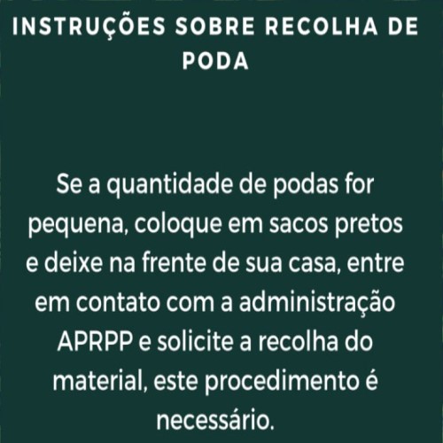 Resíduos de Poda