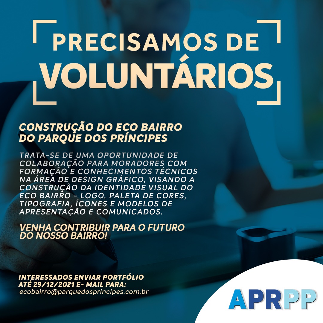 PRECISAMOS DE VOLUNTARIOS